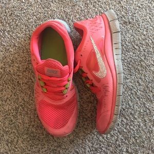 Bling women's Nike free run 3