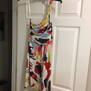 One sided multi-color BCBG dress