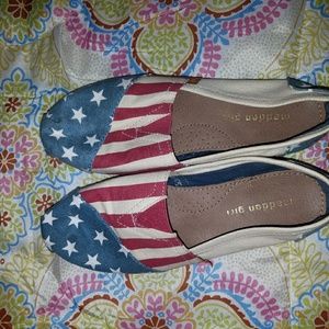 Star Spangled banner 4th of July inspired shoes