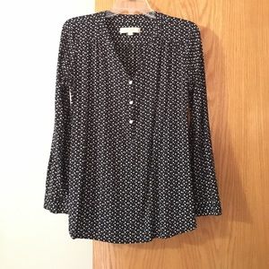 Loft Navy/White Dress Shirt
