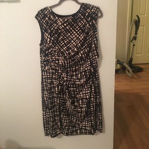 Black and beige dress ( knee length)