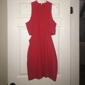 Red cocktail dress