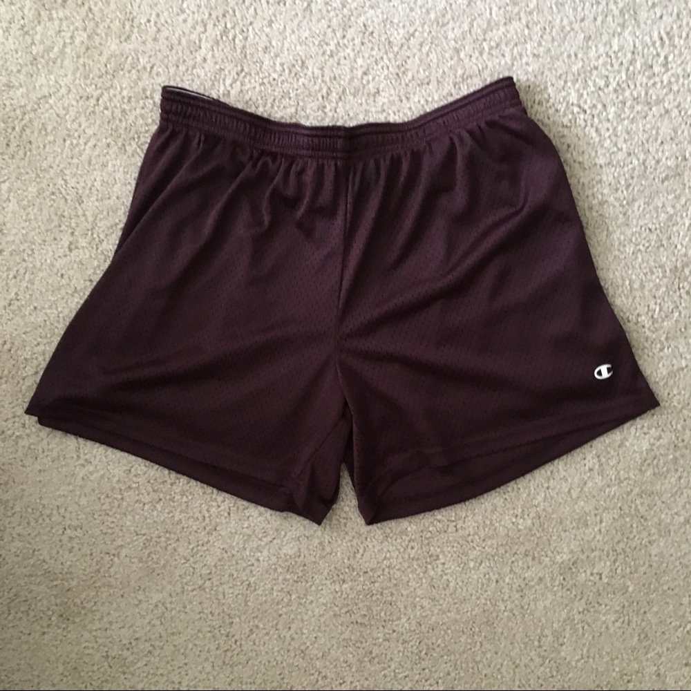 Champion maroon/burgundy workout shorts