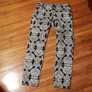 Inc Black/ White Print Pant