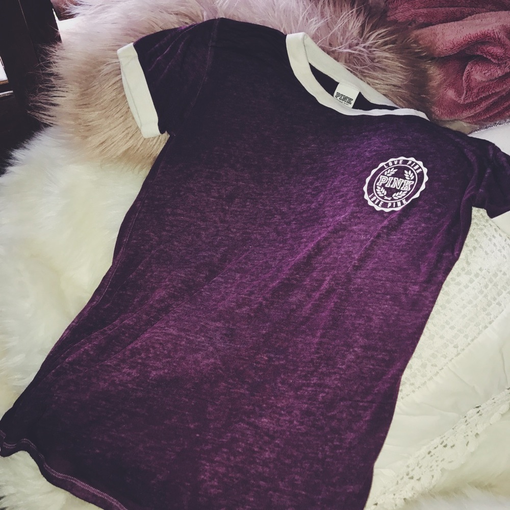 Dark purple VS PINK tee shirt