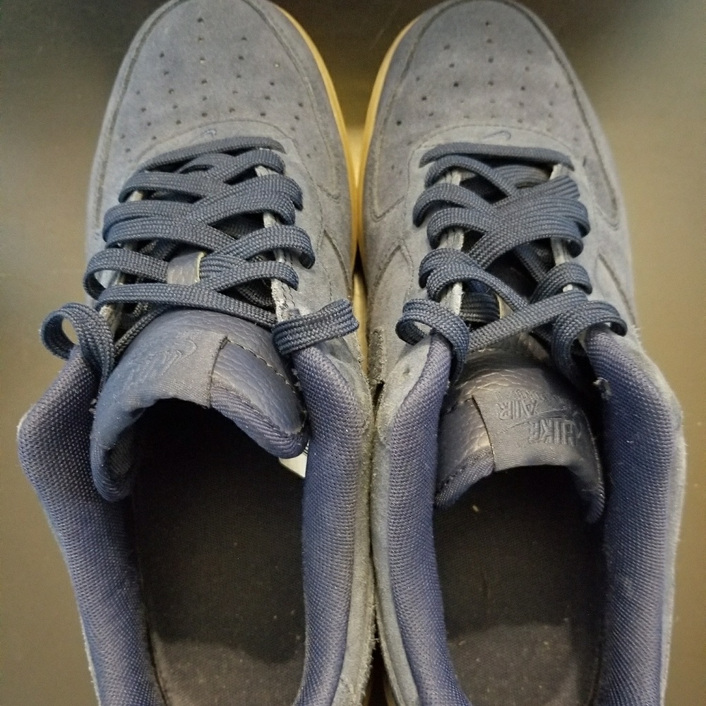 Midnight Navy Suede Nike Low Air Force 1
