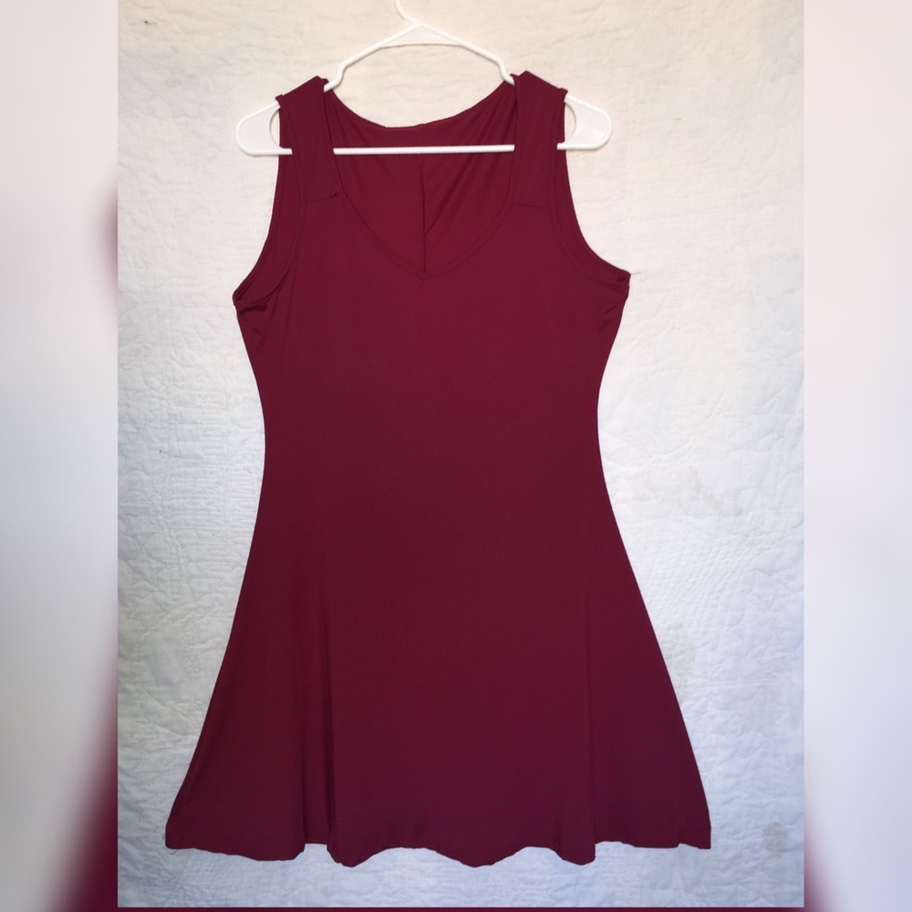 Dark Red Dress