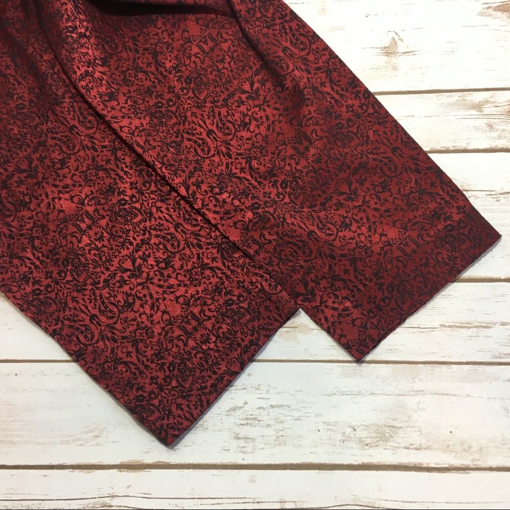 AGB Red Holo Trousers w Black Print