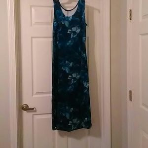 Beautiful deep blue summer maxi dress