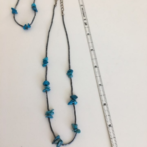 Turquoise Necklace & Bracelet Set - Picture 4 of 4