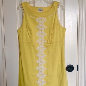 Lilly Pulitzer Yellow Shift Dress