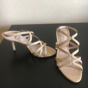 Shoes worn once for my wedding. Very comfortable!