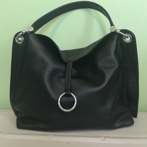 BCBGMaxAzria Signature Leather Hobo Bag