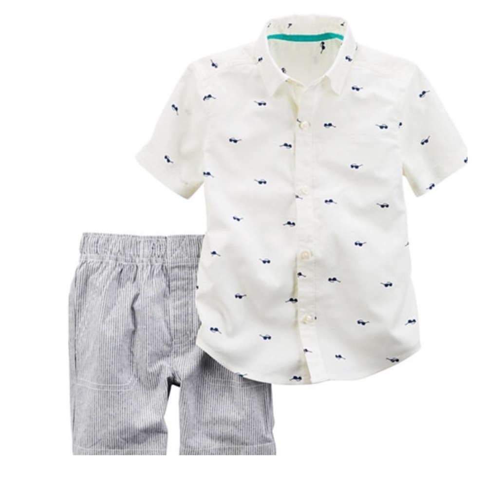 Carter 2 pc shirt & shorts  18 months
