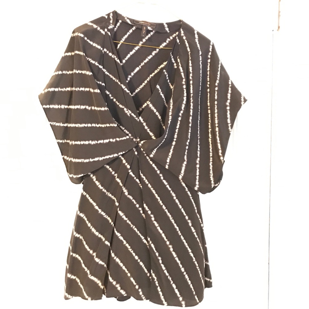 BCBGMAXAZRIA Dolman Sleeve Silk Blouse