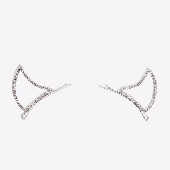 Crystal Avenue Accessories - Devil Ear Rhinestone Hair Pin 1 left!