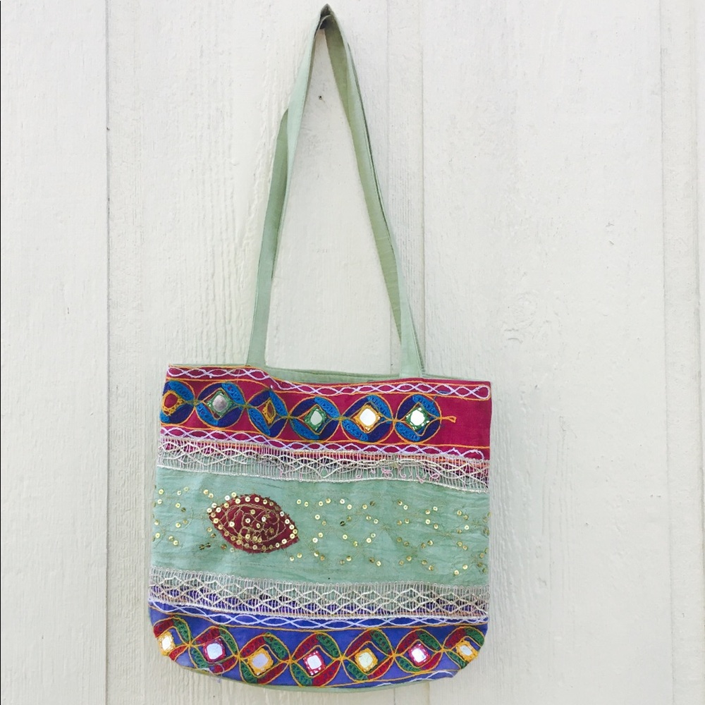 Boho Hippie Sequins Purse