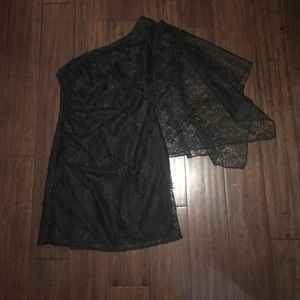 Black lace dress