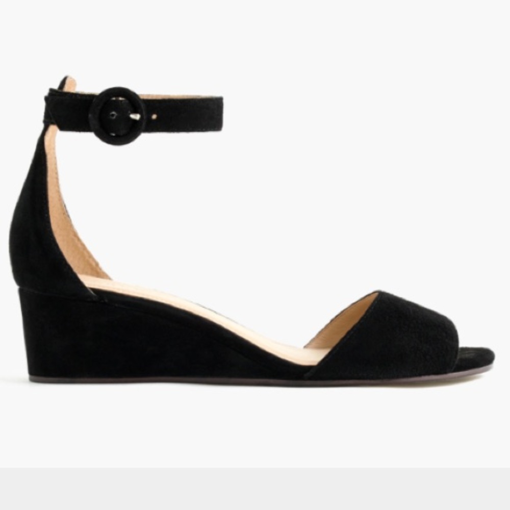 J crew suede wedges size 8.5 NWT