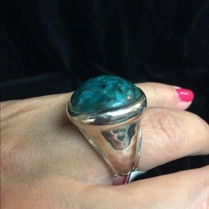 silpada Designs Turquoise Quartz Oval Ring