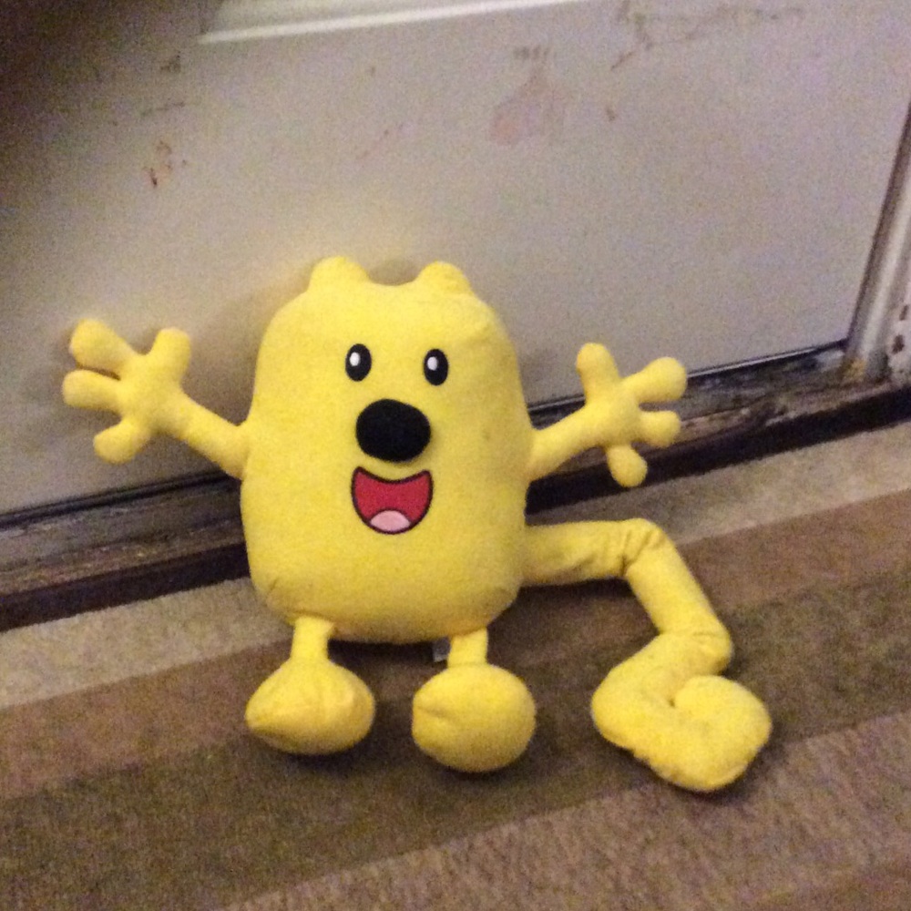 Yellow cat toy