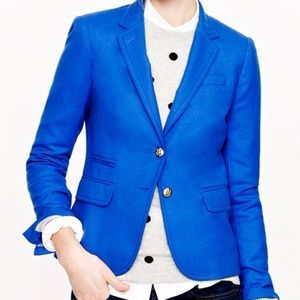 J. Crew Cobalt Schoolboy Blazer