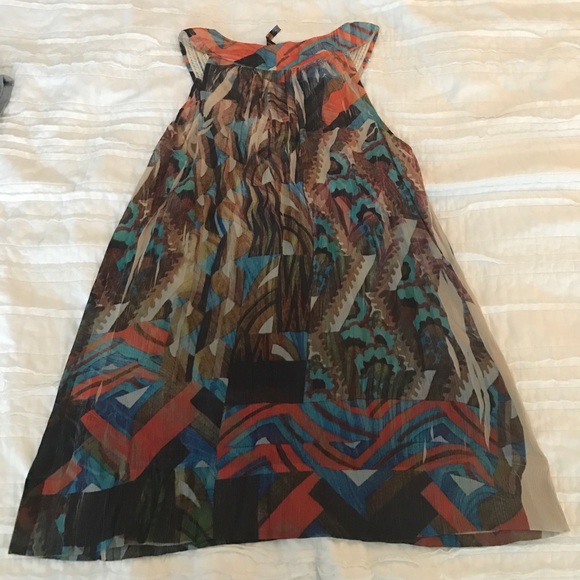 Abstract Watercolor Tank Top - Red Blue Green - Picture 3 of 4