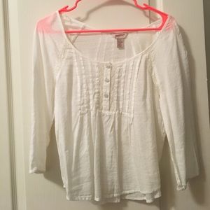 Off White peasant top