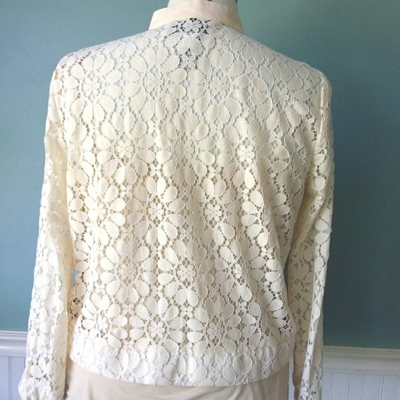 SOLD▪ Lace Bomber Jacket - Picture 5 of 7