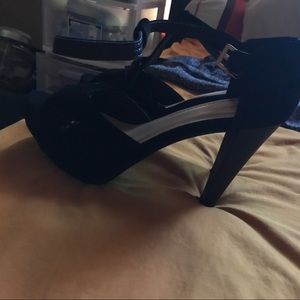 Black high heels