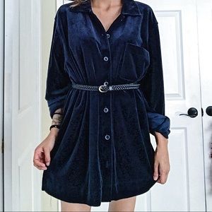Liz Claiborne - Velvet/Velour Shirt Dress
