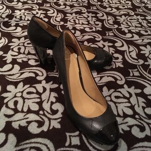 Ann Taylor quilted chunky heels