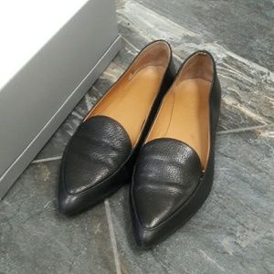 Everlane Italian leather modern pointed loafers 8