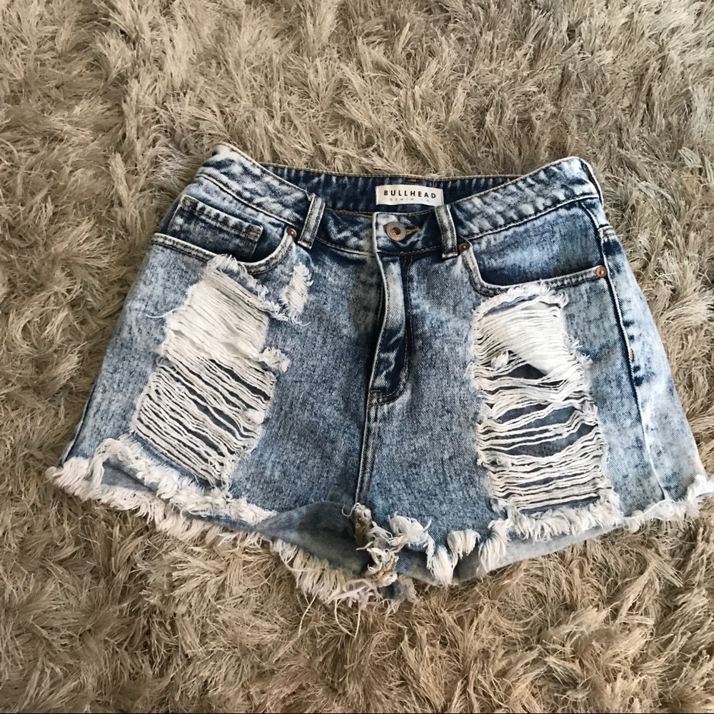 Bullhead High Wasted Denim Shorts