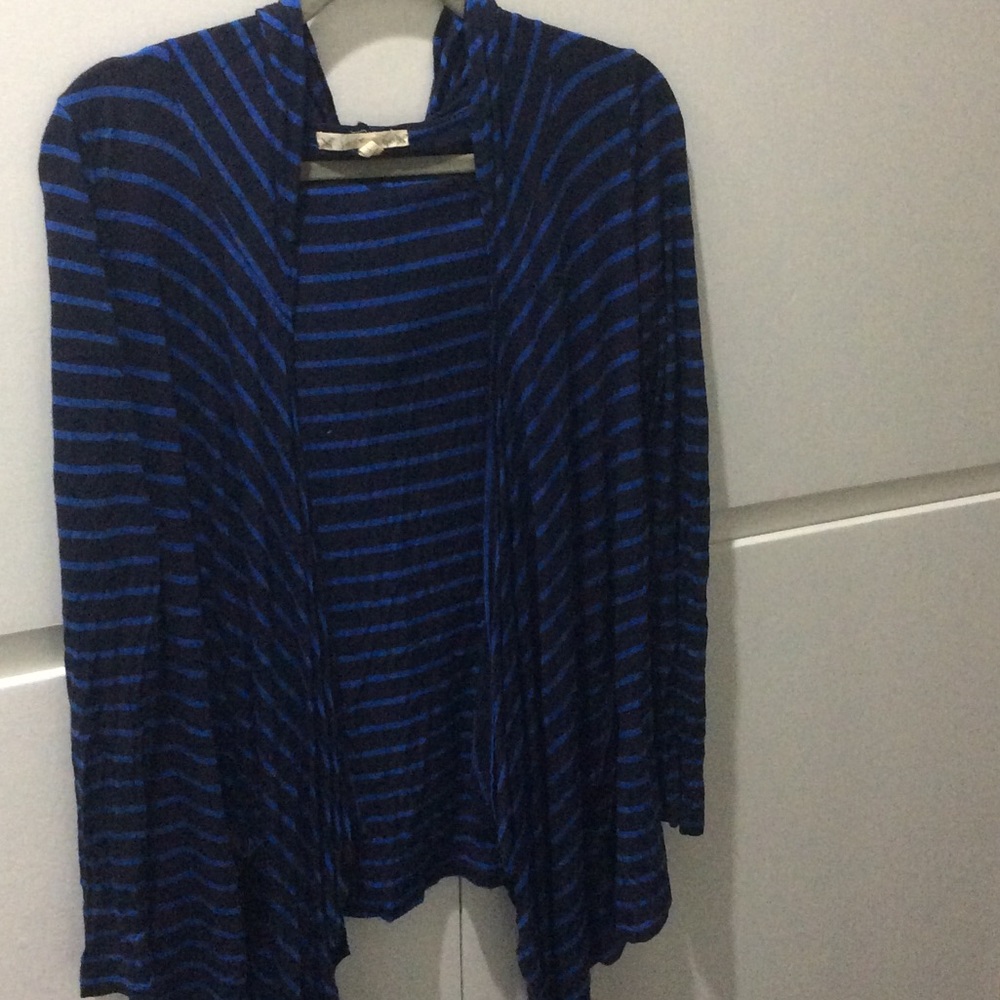 Soft Joie Stripe open Cardigan with pockets