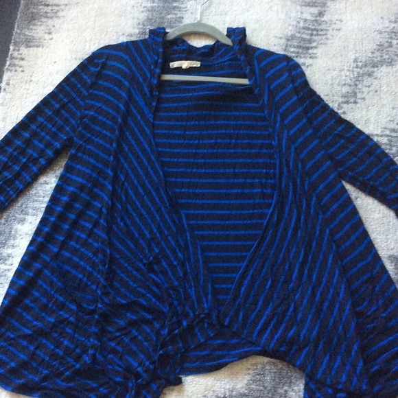 Soft Joie Stripe open Cardigan with pockets - Picture 3 of 3