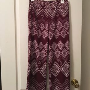 Printed palazzo pants