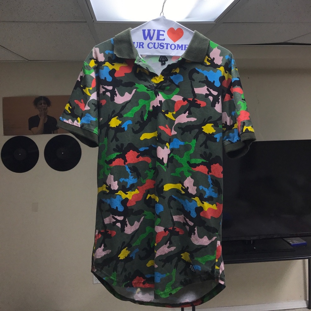 American stitch camo polo!