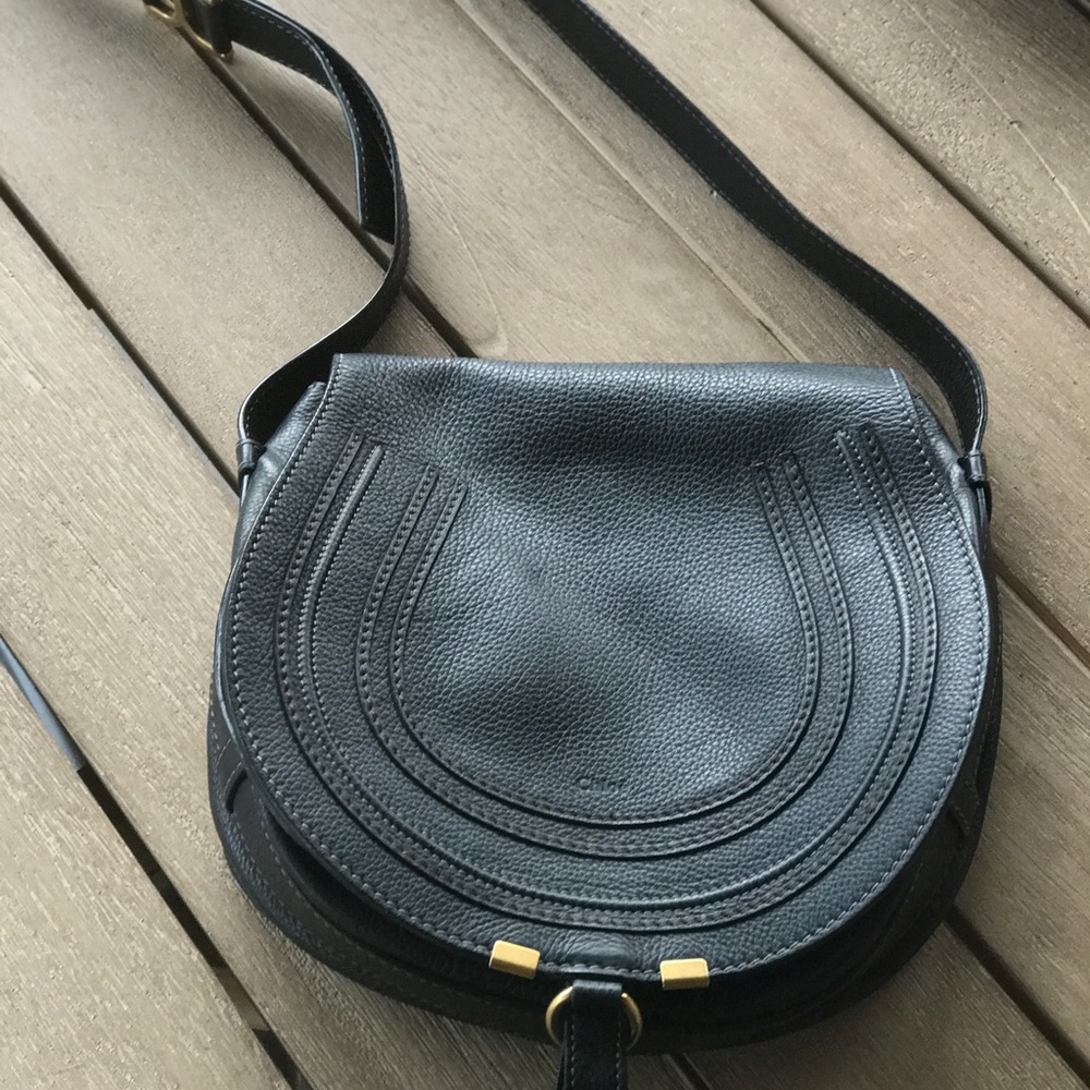 Chloe Marcie - Medium' Leather Crossbody Bag.