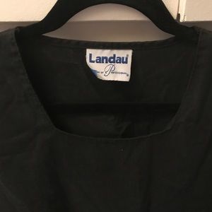 Black scrub top sz lg