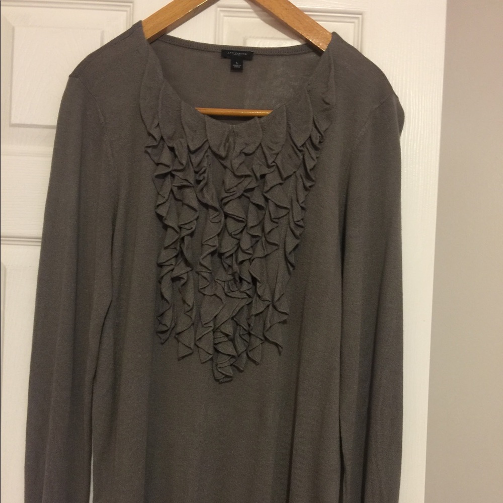 Grey metallic sweater