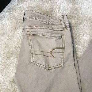 American Eagle Khaki Skinny Jeans