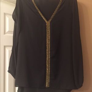 Black see through top