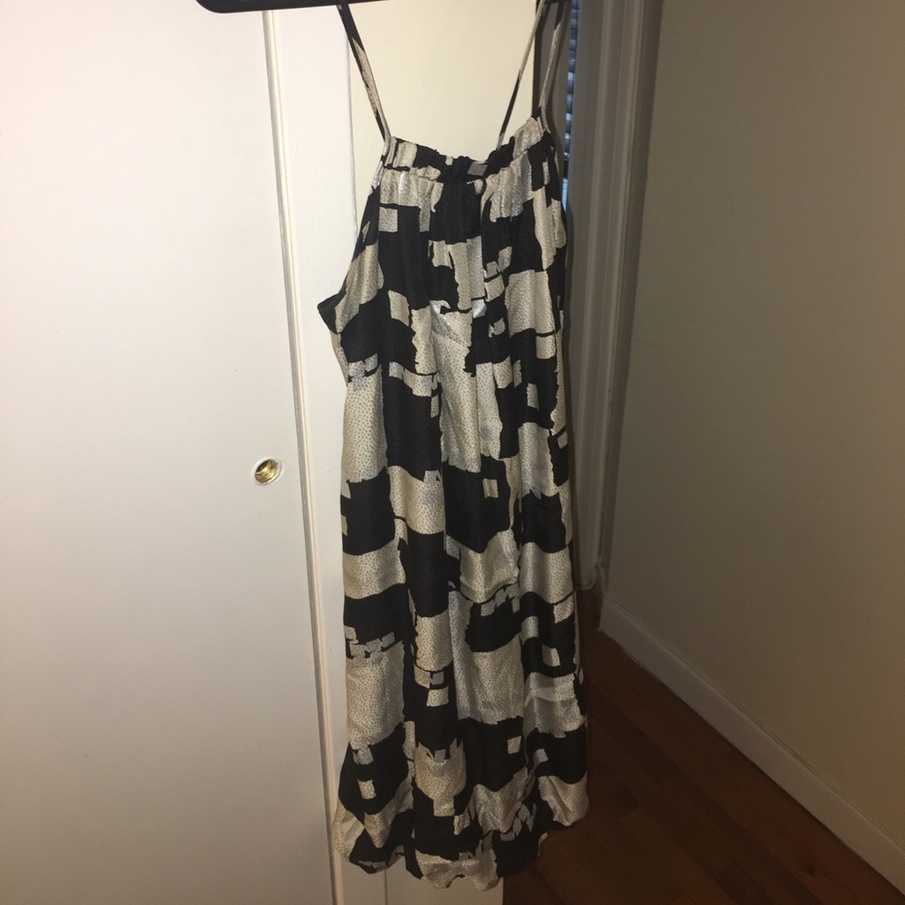 Poleci designer black & silver cocktail dress - Picture 2 of 7