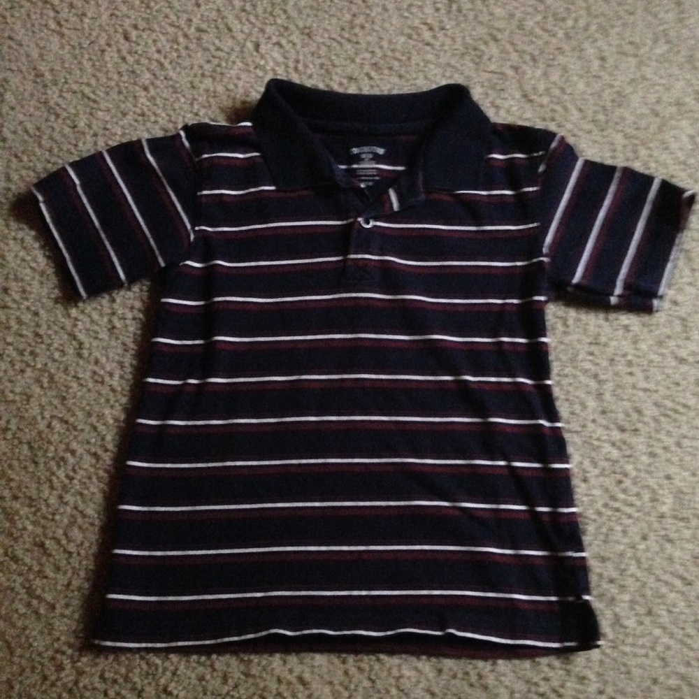 Navy blue polo shirt size 5/6