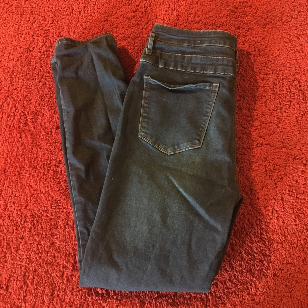 Dark Blue High Waist Jeans