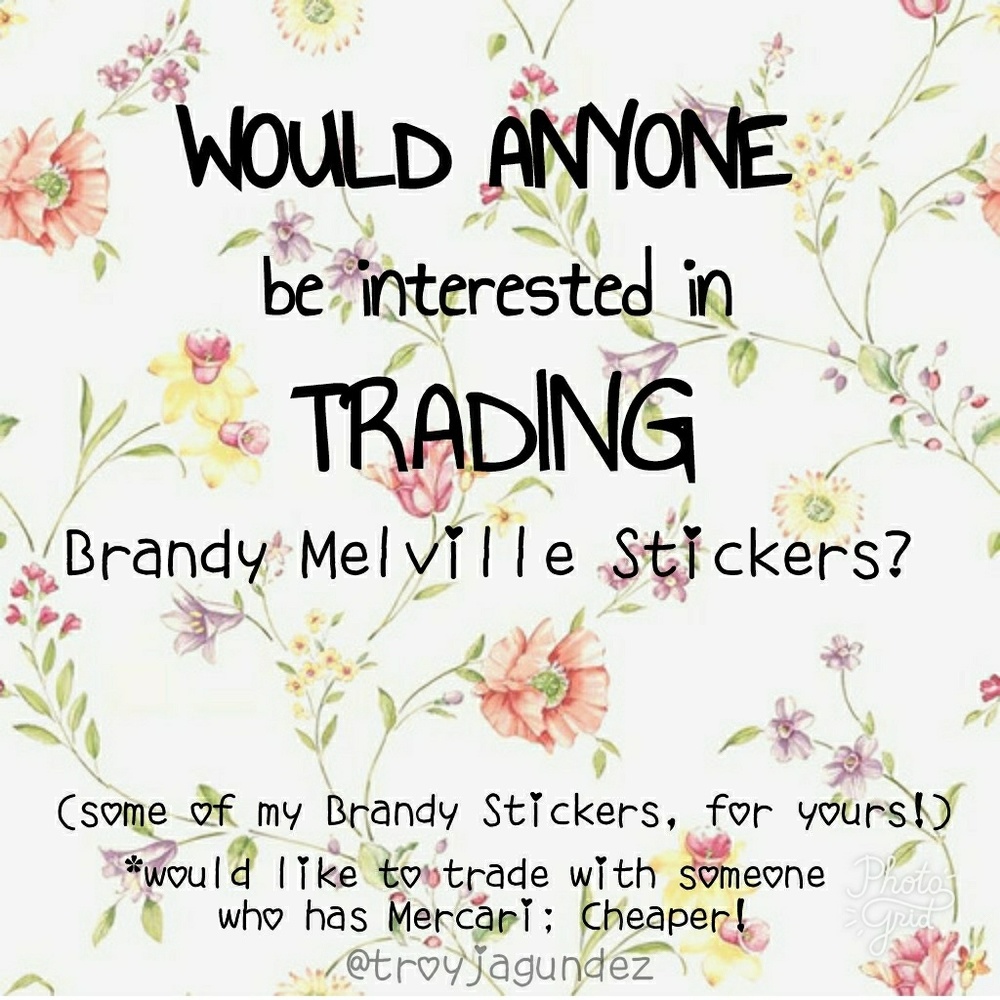 TRADE : BRANDY STICKERS!