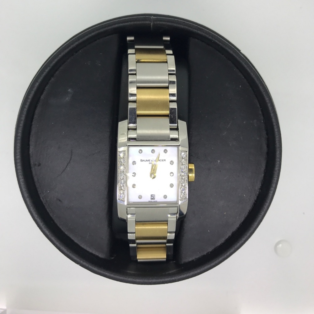 Beautiful 2 Tone Diamond Baume Mercier watch