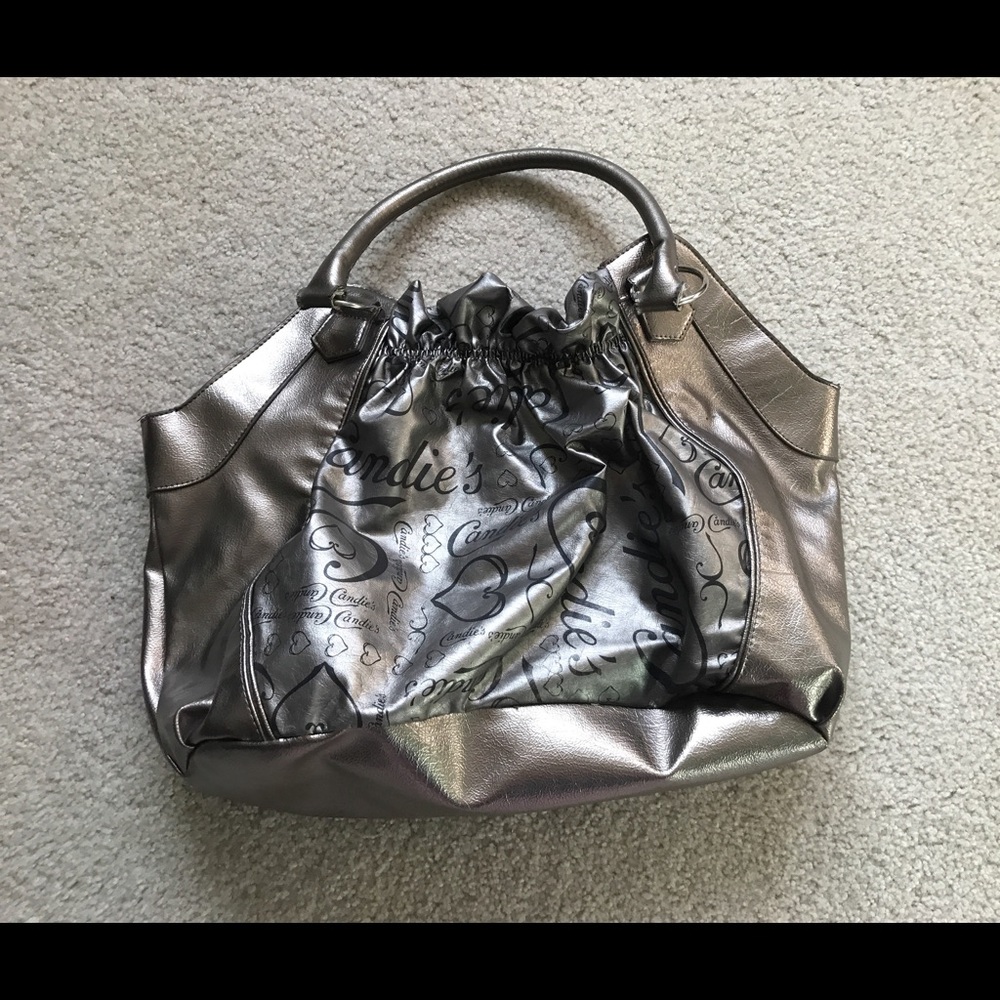 Candie's Silver Logo Purse
