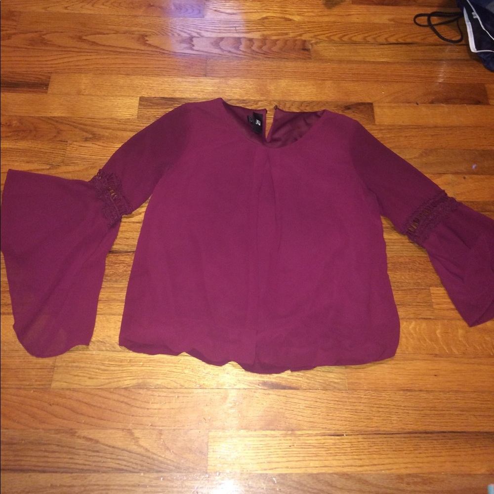 burgundy blouse